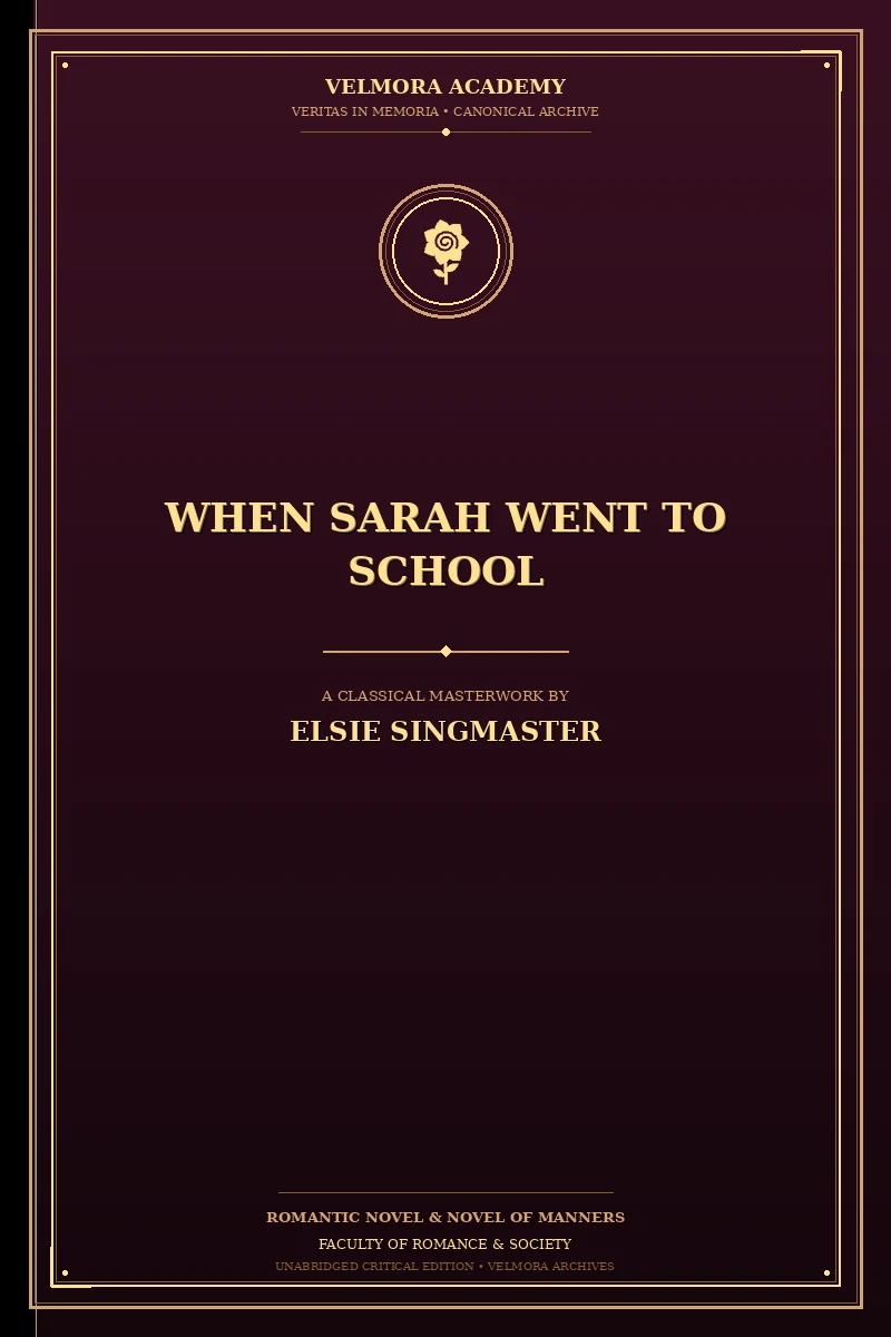 Cover of When Sarah Went to School