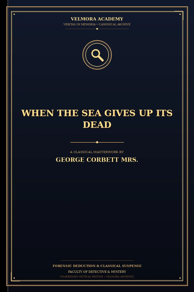 When the Sea Gives Up Its Dead