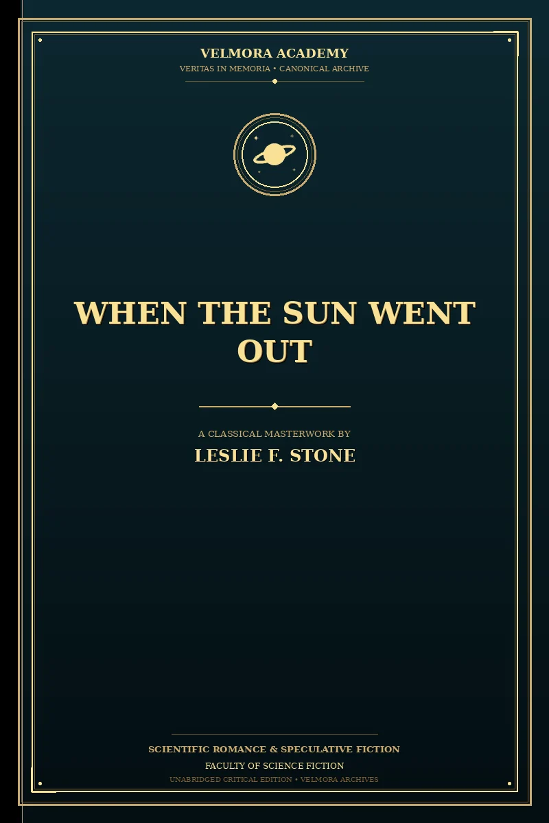 Cover of When the Sun went out