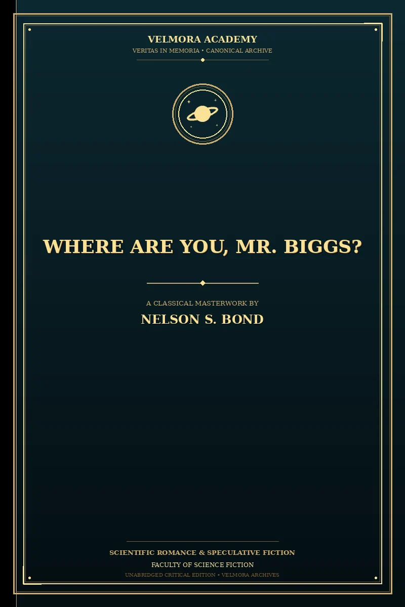 Where are you, Mr. Biggs?