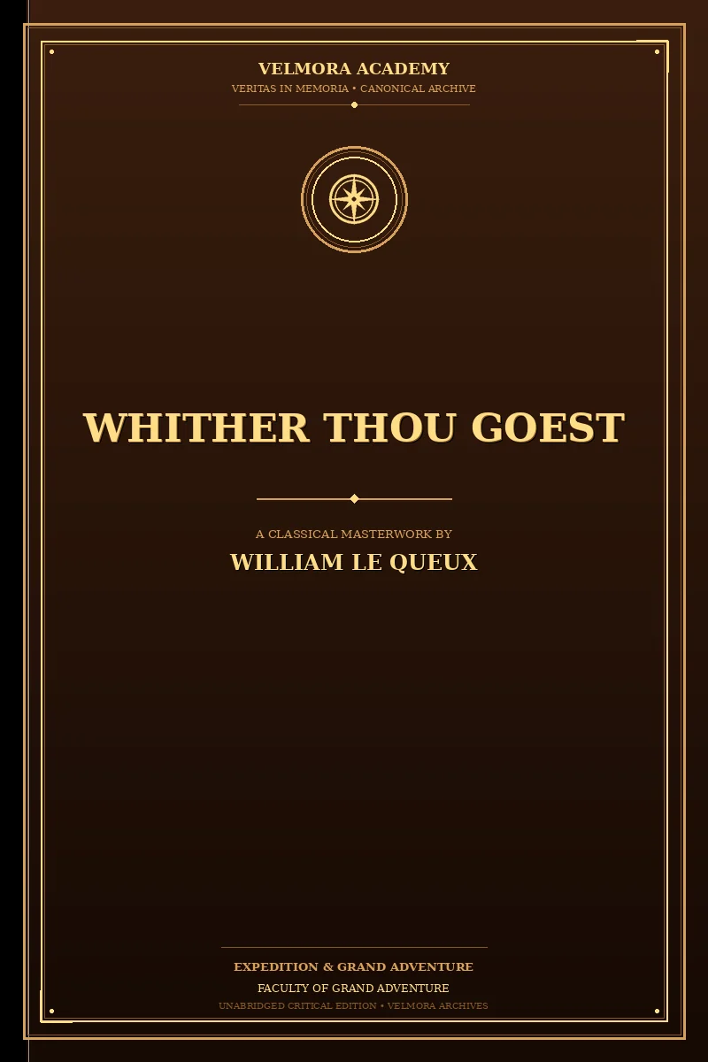 Cover of Whither Thou Goest