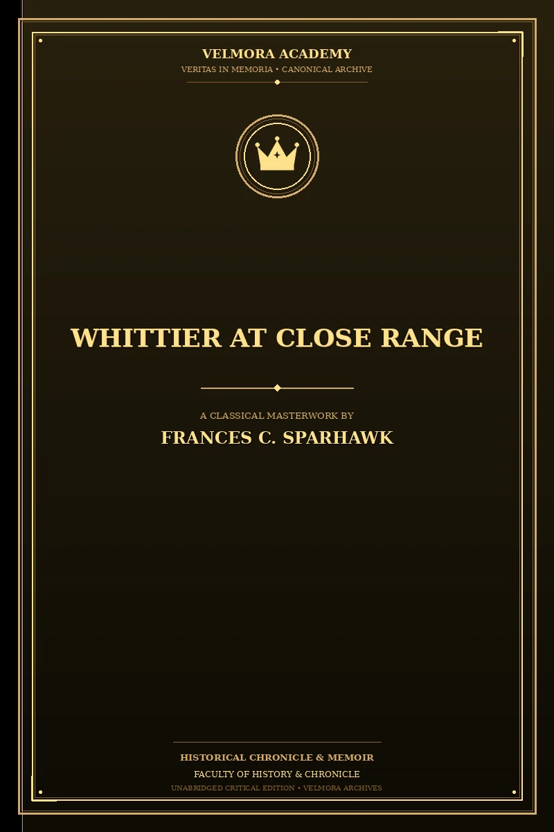 Cover of Whittier at close range