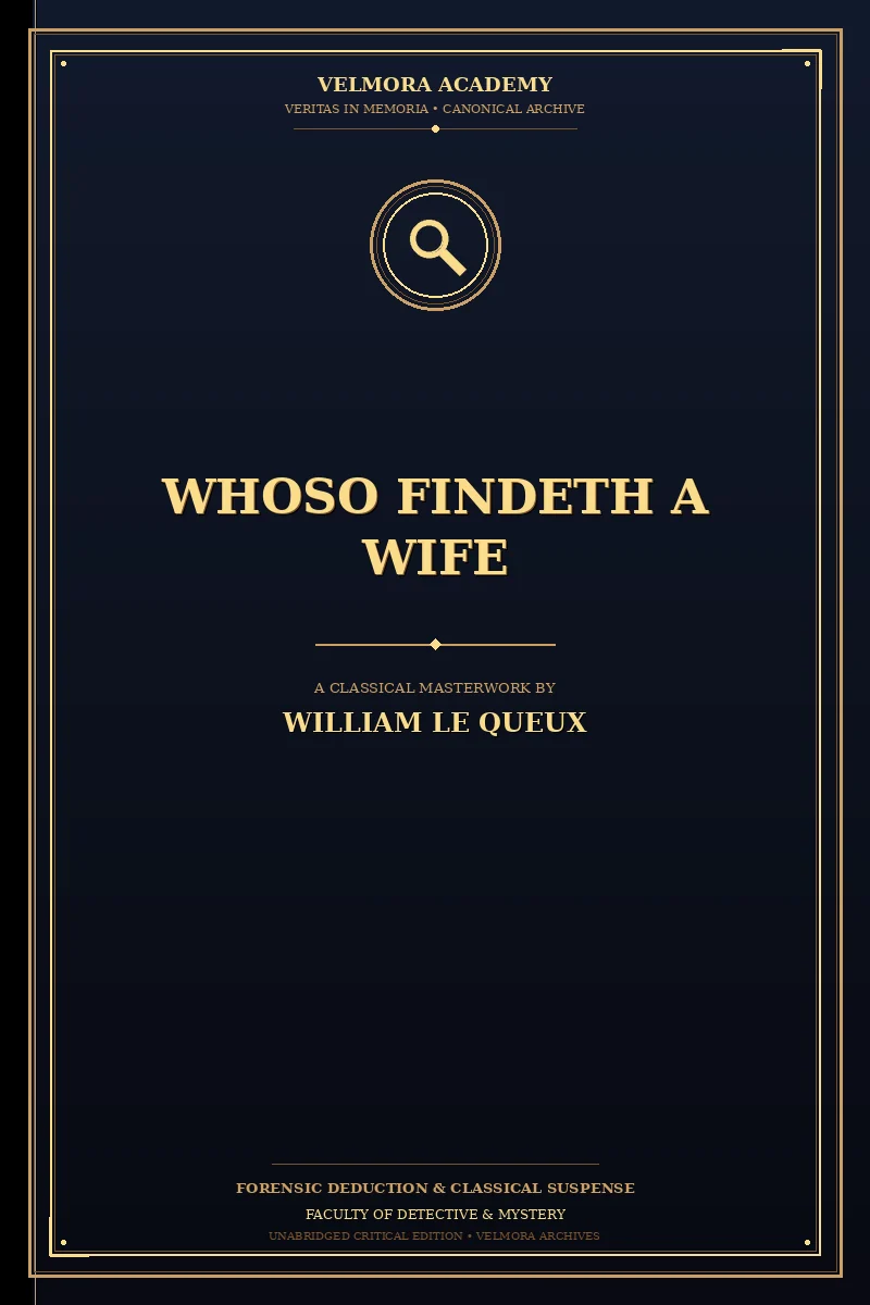 Cover of Whoso Findeth a Wife