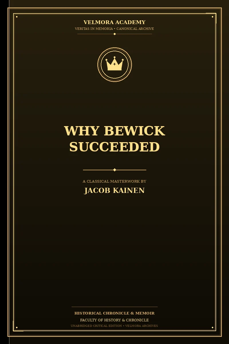 Cover of Why Bewick Succeeded