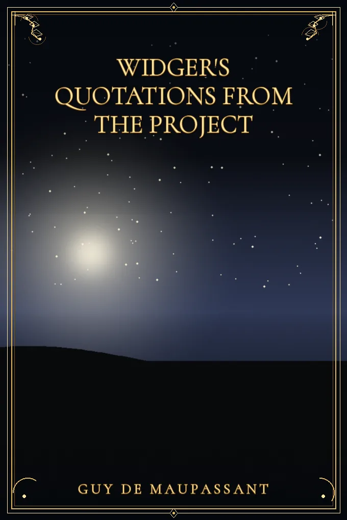 Cover of Widger's Quotations from the Project