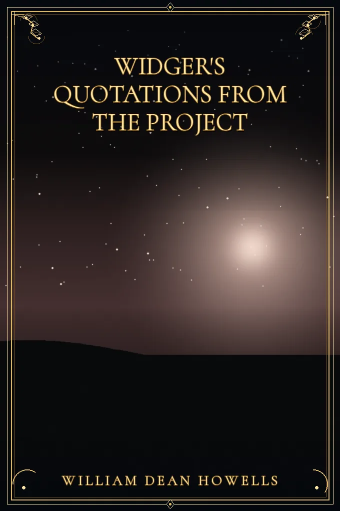 Cover of Widger's Quotations from the Project