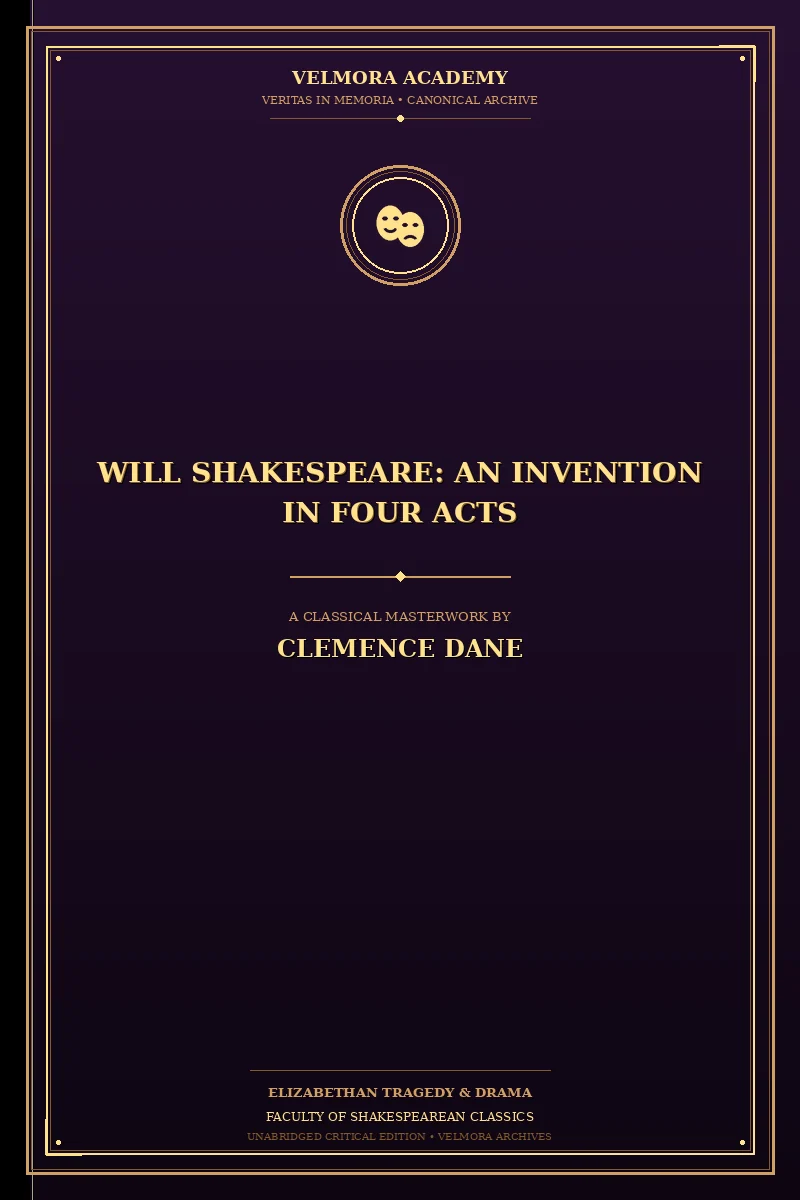 Cover of Will Shakespeare: An Invention in Four Acts