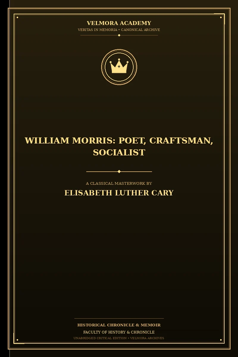 William Morris: Poet, Craftsman, Socialist