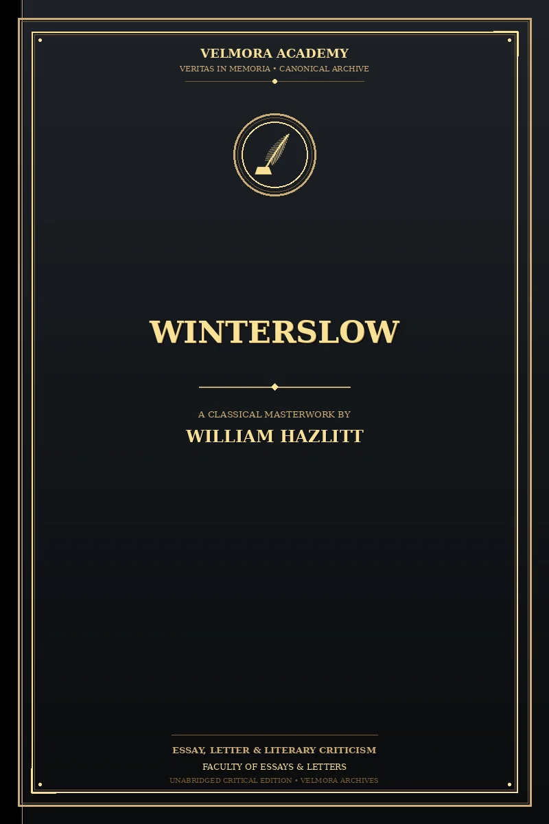 Cover of Winterslow