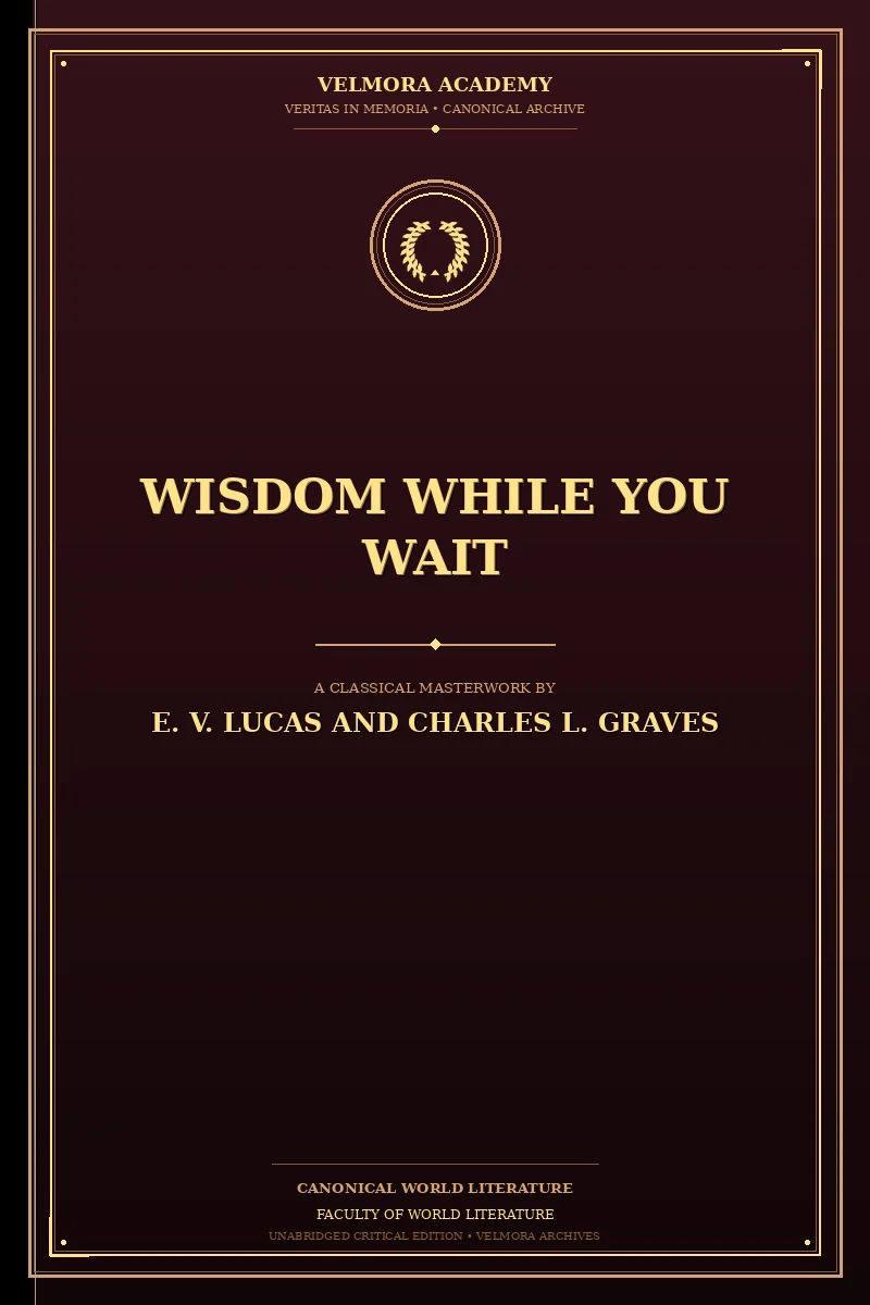 Cover of Wisdom while you wait