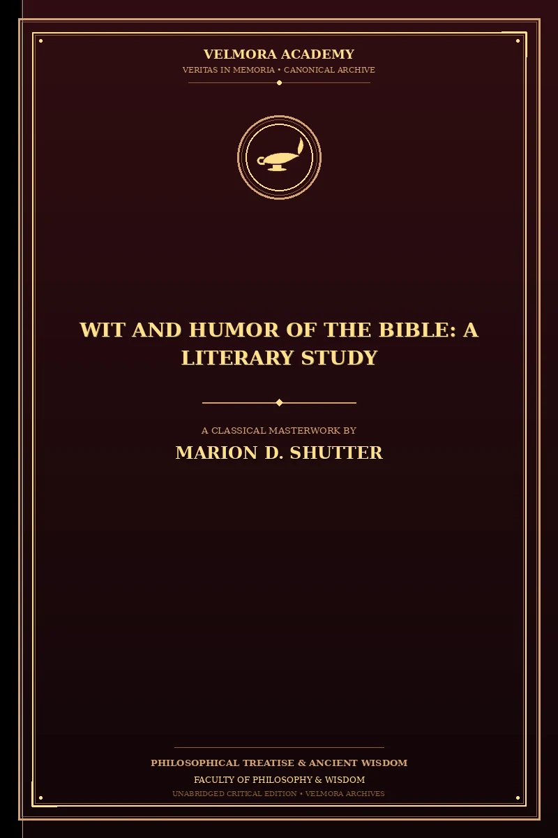 Cover of Wit and Humor of the Bible: A Literary Study