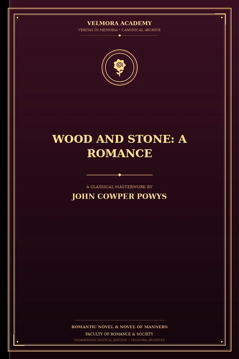 Wood and Stone: A Romance