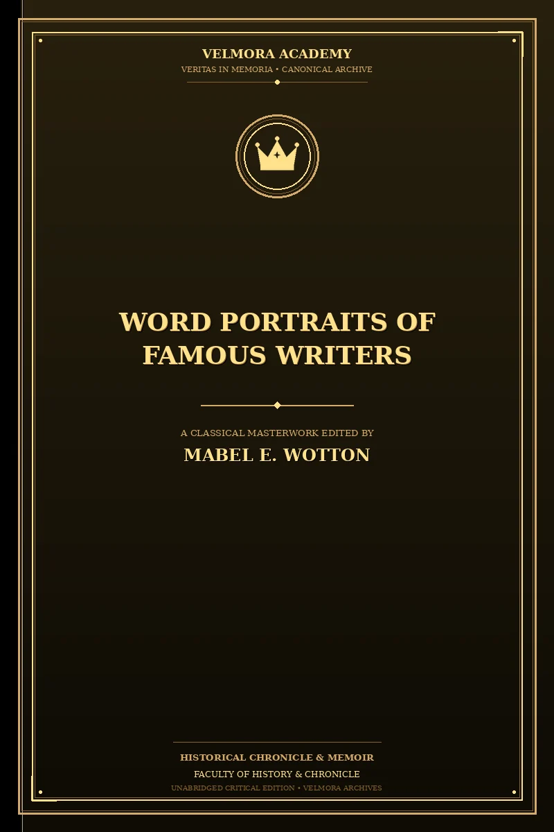 Word Portraits of Famous Writers