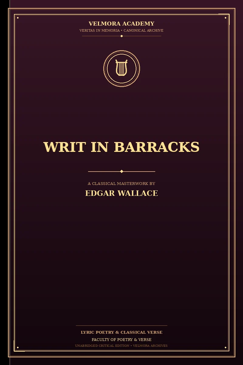 Cover of Writ in Barracks
