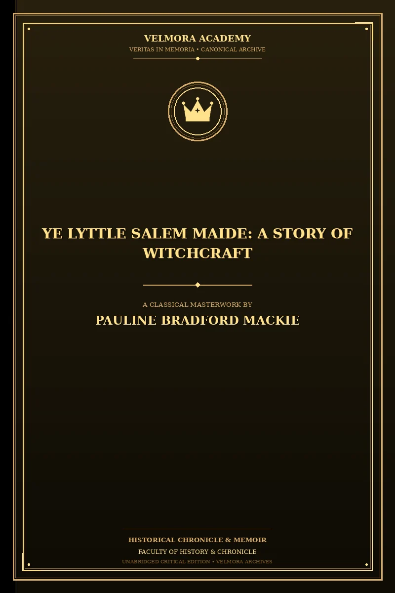 Cover of Ye Lyttle Salem Maide: A Story of Witchcraft