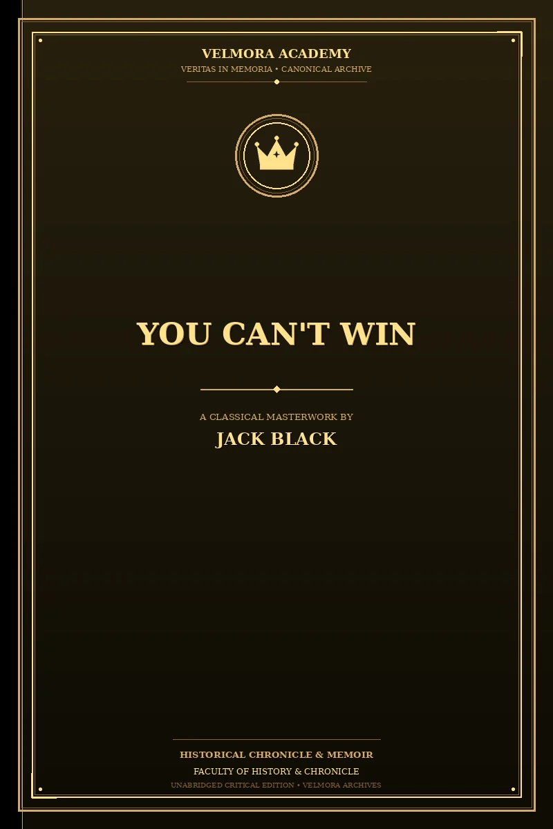 You can't win