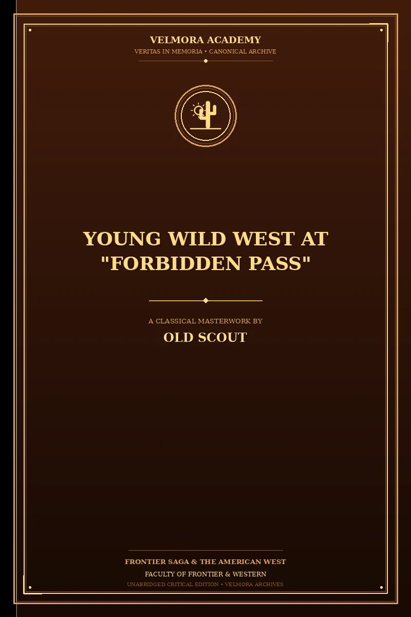 Cover of Young Wild West at "Forbidden Pass"