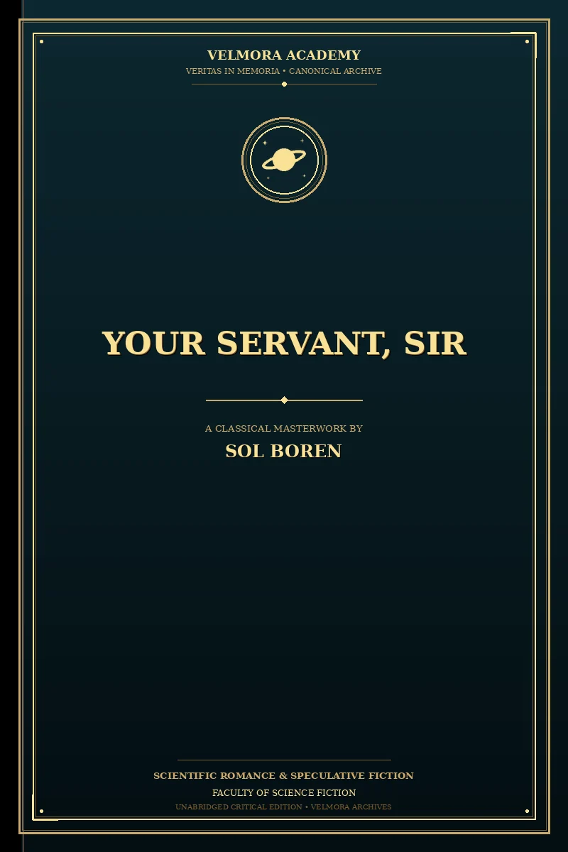Your Servant, Sir