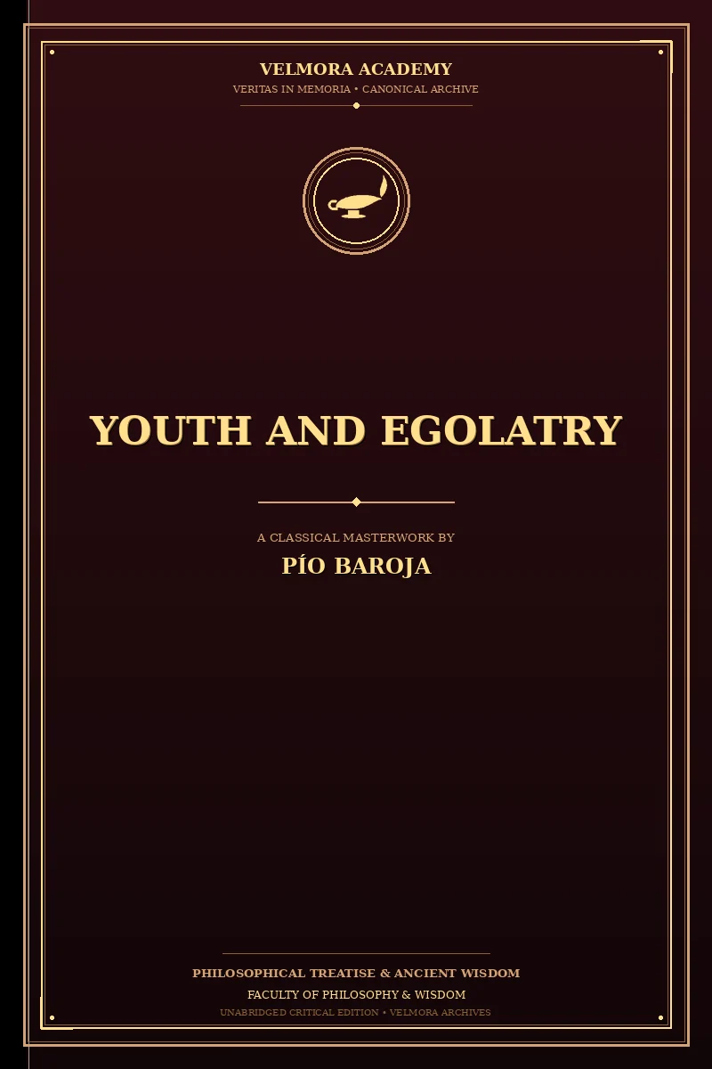 Cover of Youth and Egolatry