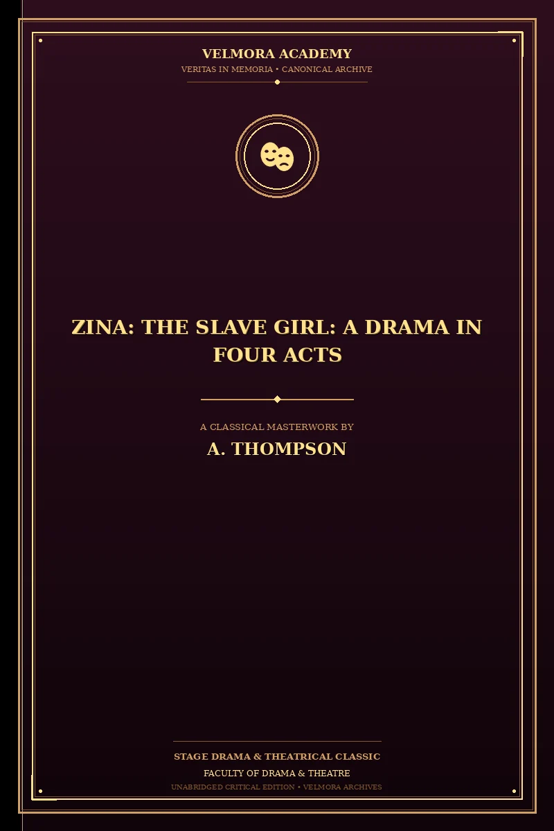 Cover of Zina: the Slave Girl: A Drama in Four Acts