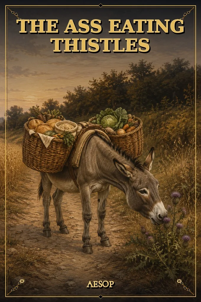 Cover of The Ass Eating Thistles