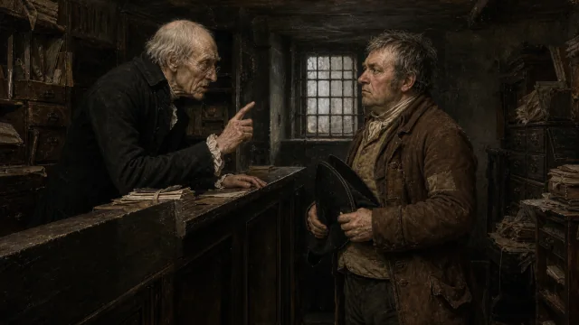 A Sight, reading 1: “You know the Old Bailey well, no doubt?” said one of the oldest of clerks to Jerry the messenger.