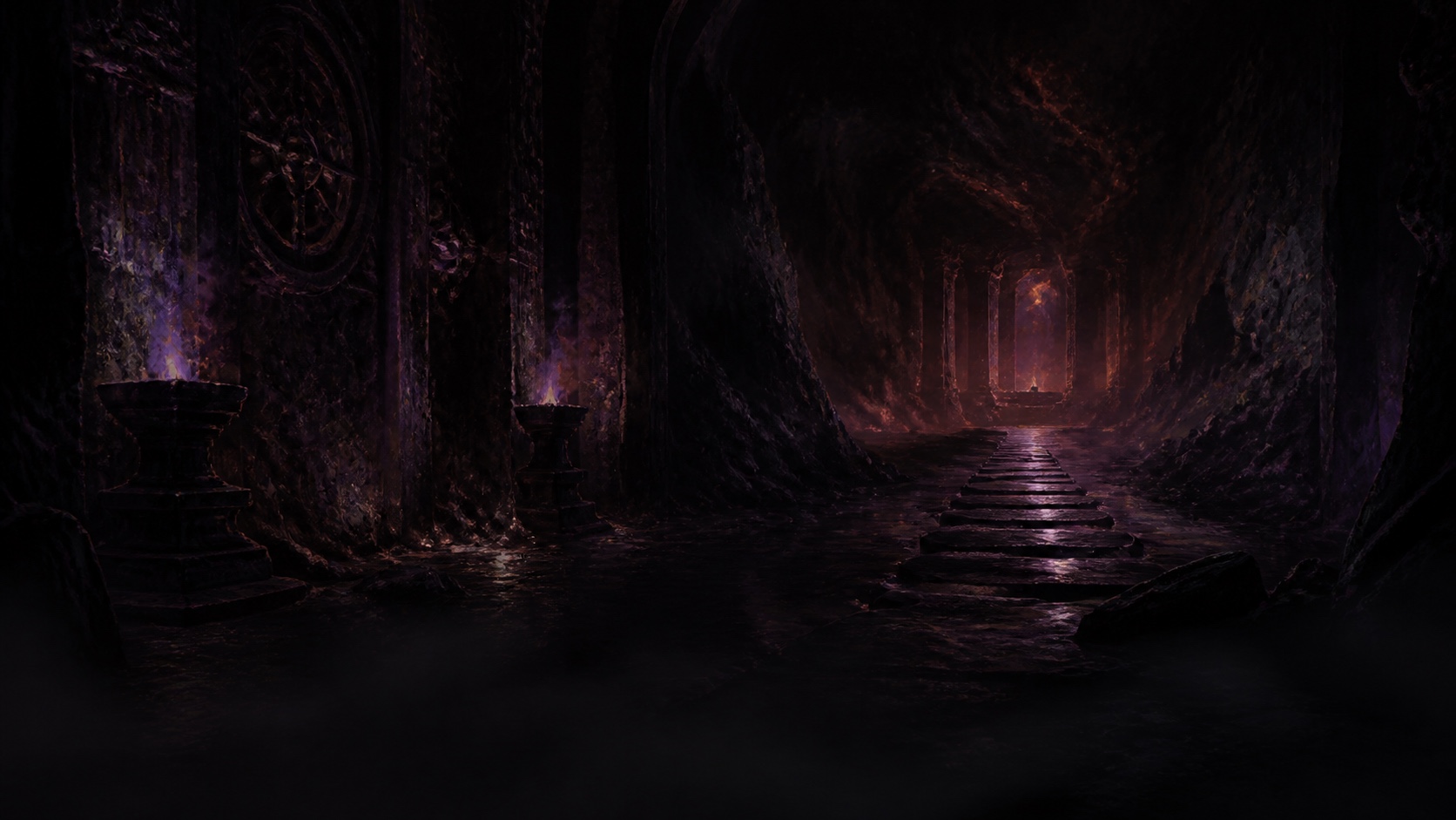 Ancient pressure fills the airless Flamelock basement