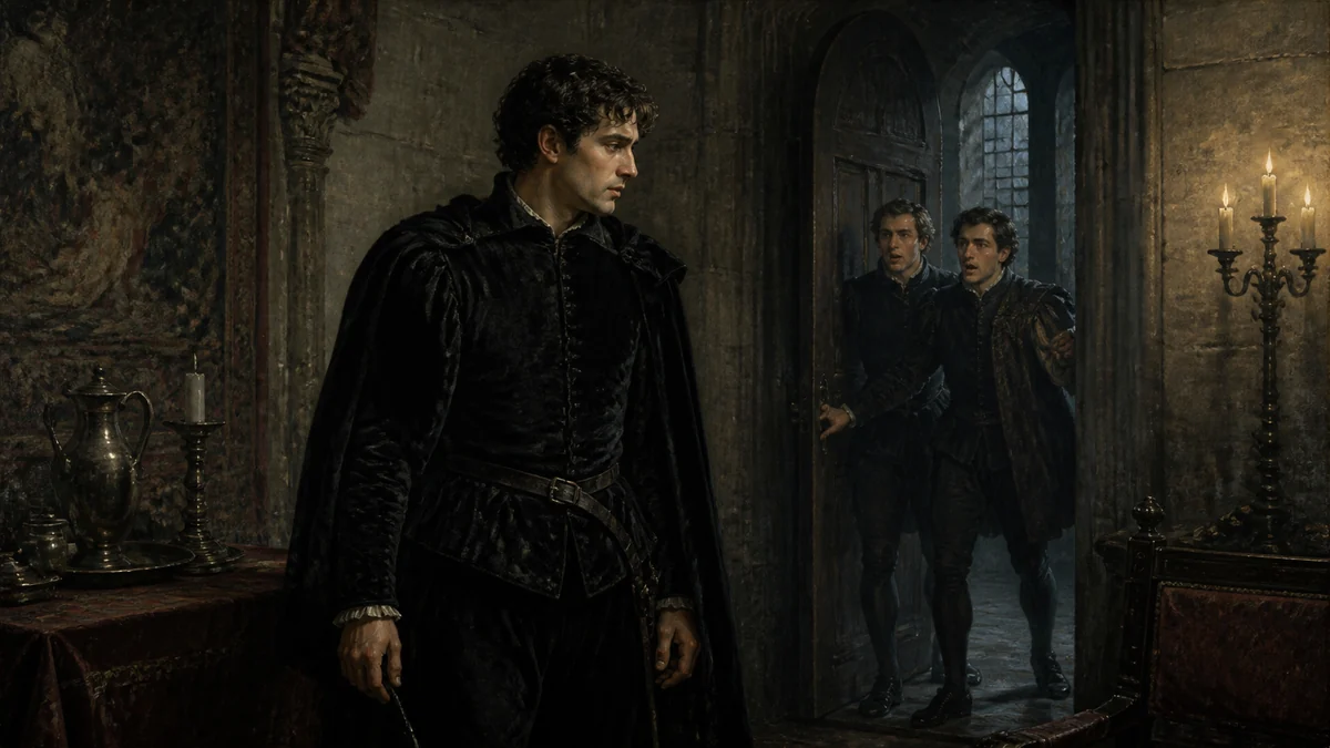 Hamlet, Act 4, Scene 2: Another room in the Castle, reading 1: Enter Hamlet.