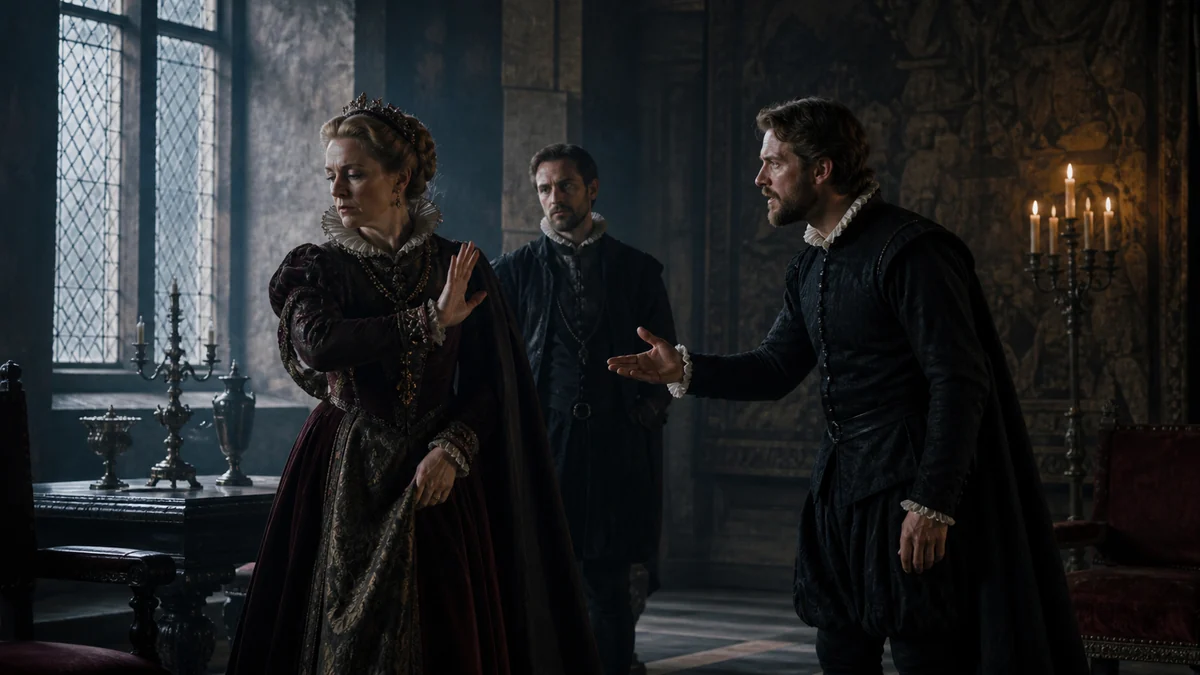 Hamlet, Act 4, Scene 5: Elsinore. A room in the Castle, reading 1: Enter Queen, Horatio and a Gentleman.