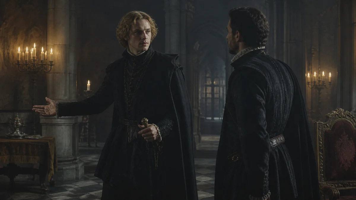 Hamlet, Act 5, Scene 2: A hall in the Castle, reading 1: Enter Hamlet and Horatio.