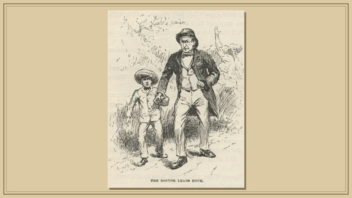 The Doctor leads Huck