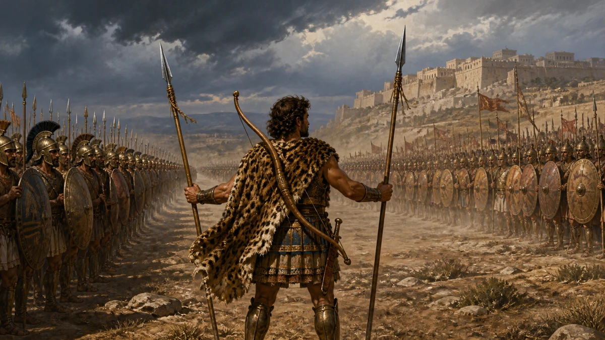 The Iliad, Book 3, reading 1: Thus by their leaders’ care each martial band Moves into ranks, and stretches o’er the land.