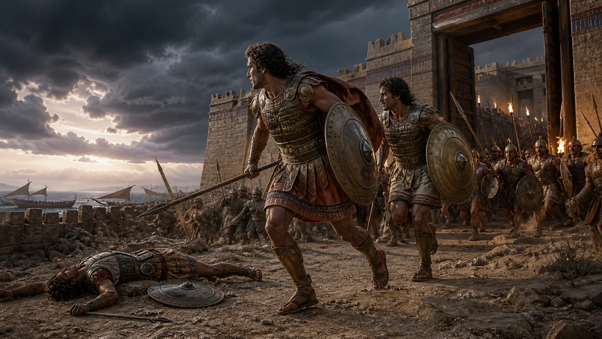 The Iliad, Book 7, reading 1: So spoke the guardian of the Trojan state, Then rush’d impetuous through the Scæan gate.