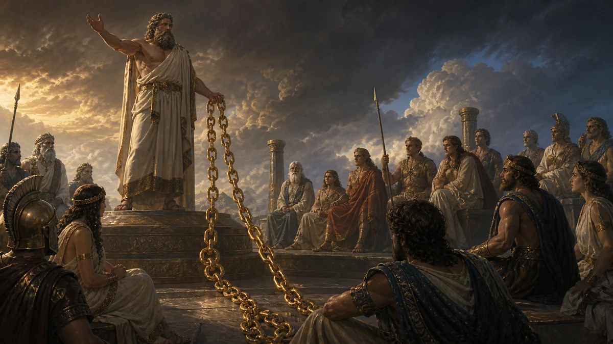 The Iliad, Book 8, reading 1: Aurora now, fair daughter of the dawn, Sprinkled with rosy light the dewy lawn; When Jove convened the senate of the ski