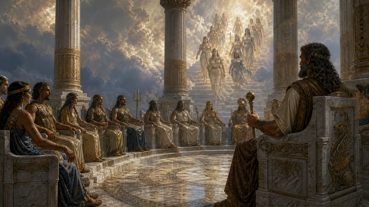 The Iliad, Book 20, reading 1: Thus round Pelides breathing war and blood Greece, sheathed in arms, beside her vessels stood; While near impending from