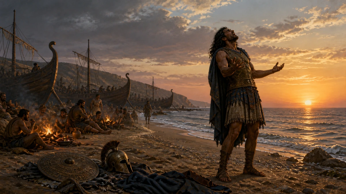 The Iliad, Book 24, reading 1: Now from the finish’d games the Grecian band Seek their black ships, and clear the crowded strand, All stretch’d at ease