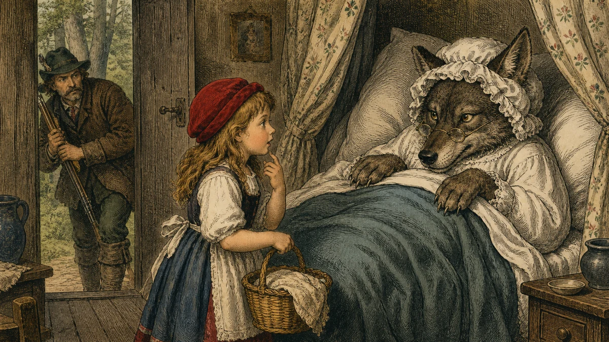 Little Red-Cap, The Rescue and the Second Wolf, reading 1: ‘Oh!