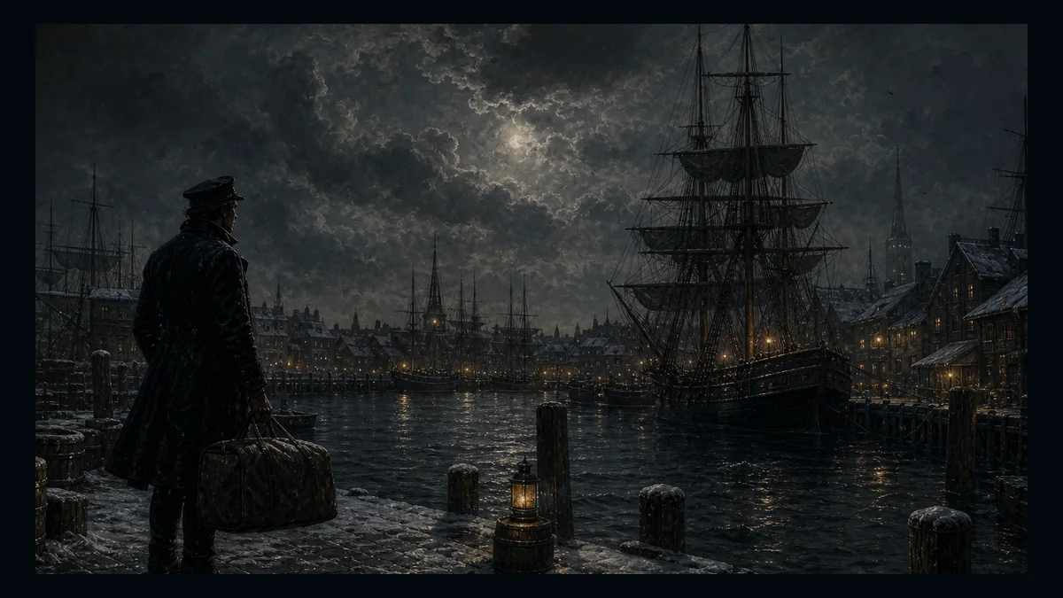 Moby-Dick, Chapter 2: The Carpet-Bag — chapter-context illustration for reading 1