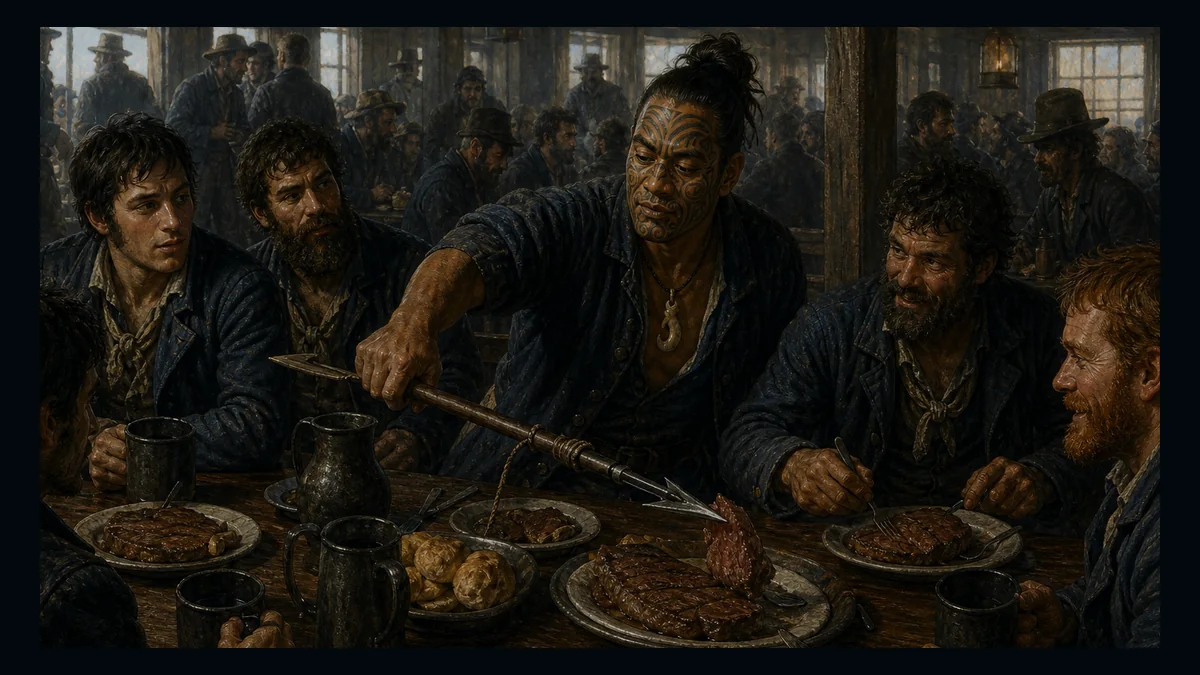 Moby-Dick, Chapter 5: Breakfast — chapter-context illustration for reading 1
