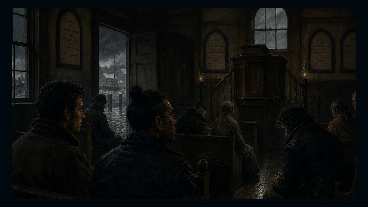 Moby-Dick, Chapter 7: The Chapel — chapter-context illustration for reading 1