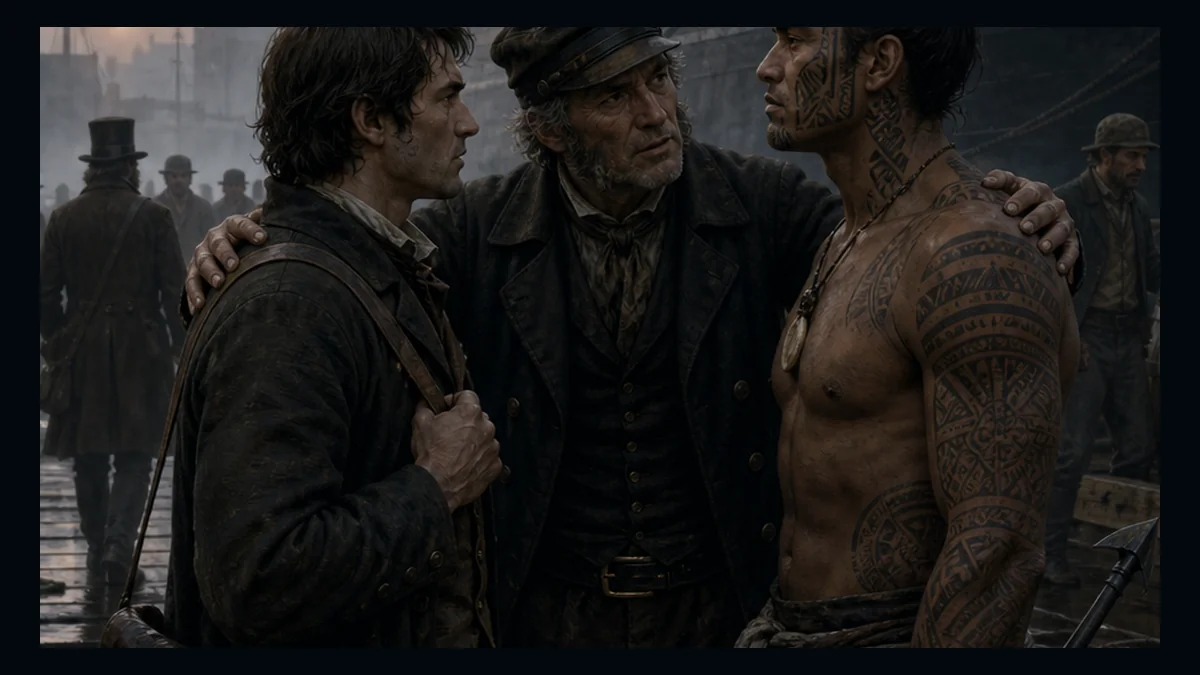 Moby-Dick, Chapter 21: Going Aboard — chapter-context illustration for reading 1