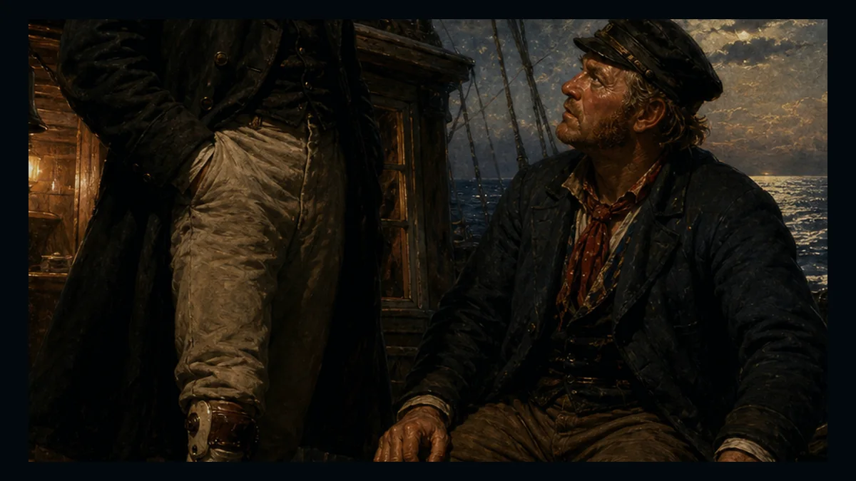 Moby-Dick, Chapter 29: Enter Ahab; To Him, Stubb — chapter-context illustration for reading 1