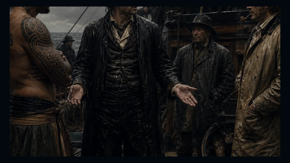 Moby-Dick, Chapter 49: The Hyena — chapter-context illustration for reading 1