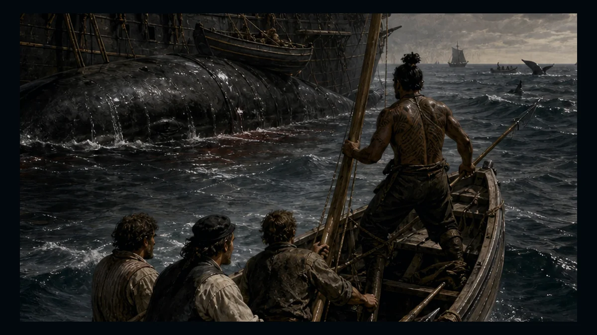 Moby-Dick, Chapter 56: Of The Less Erroneous Pictures Of Whales, And The True Pictures Of Whaling Scenes — chapter-context illustration for reading 1