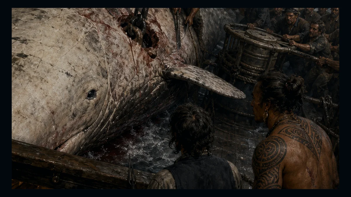 Moby-Dick, Chapter 67: Cutting In — chapter-context illustration for reading 1