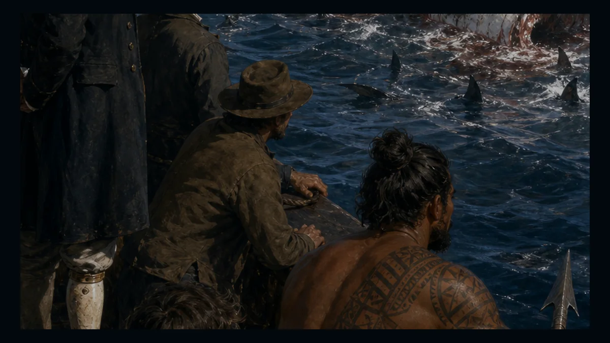 Moby-Dick, Chapter 69: The Funeral — chapter-context illustration for reading 1