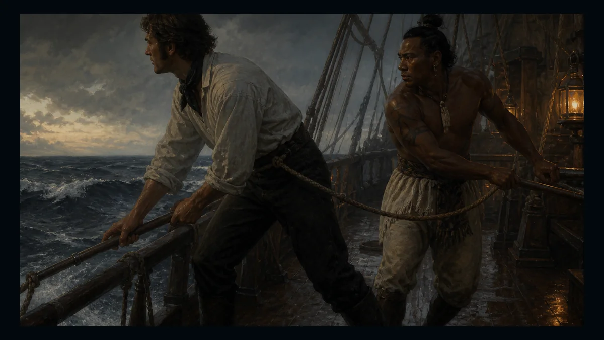Moby-Dick, Chapter 72: The Monkey-Rope — chapter-context illustration for reading 1