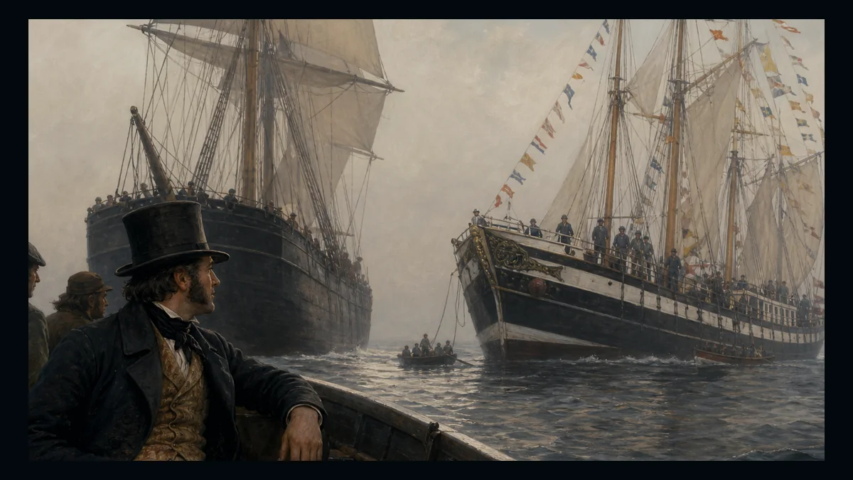 Moby-Dick, Chapter 91: The Pequod Meets The Rose-Bud — chapter-context illustration for reading 1