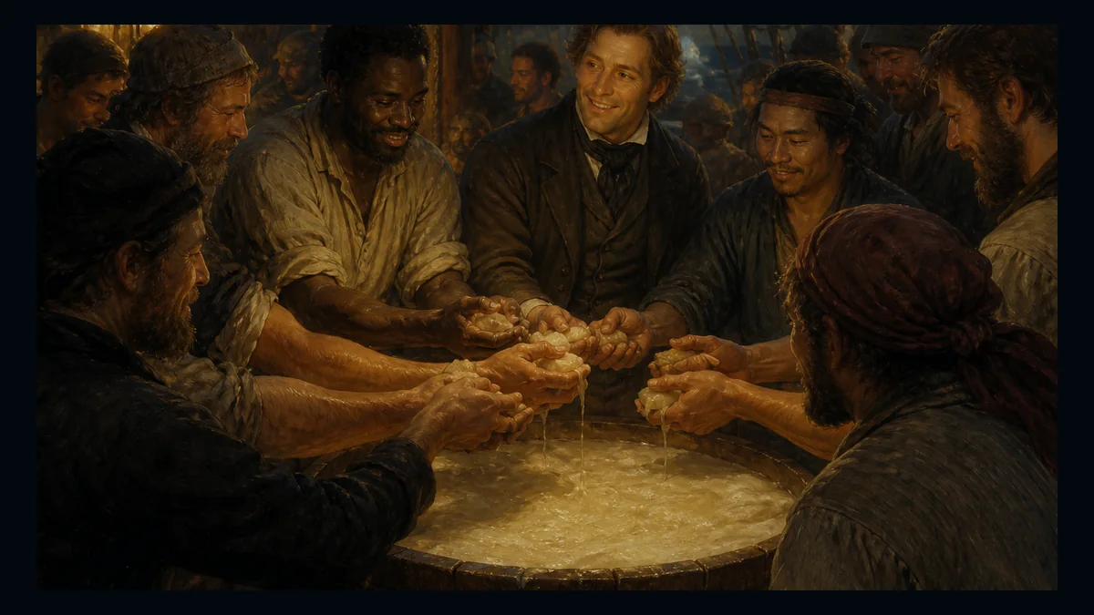 Moby-Dick, Chapter 94: A Squeeze Of The Hand — chapter-context illustration for reading 1
