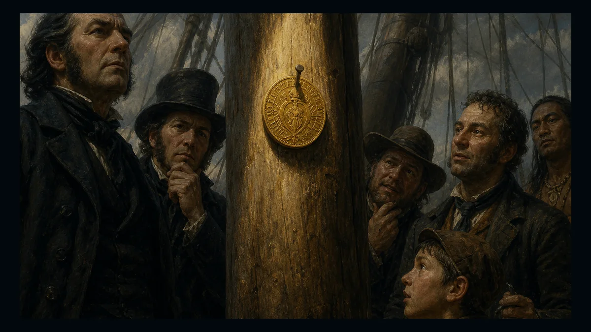 Moby-Dick, Chapter 99: The Doubloon — chapter-context illustration for reading 1
